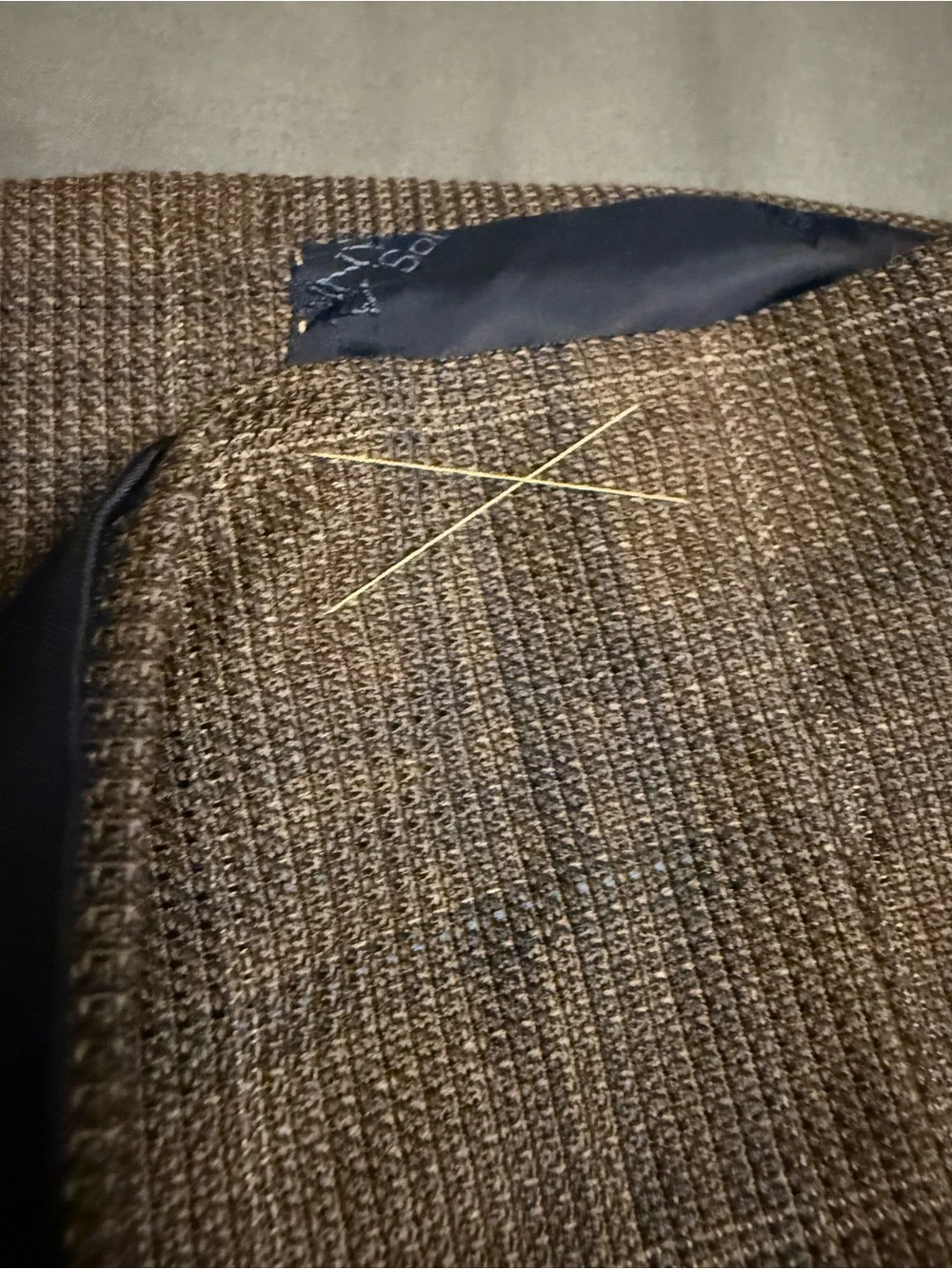 Jos A Bank Reserve silk wool sport coat blazer 40S brown plaid new